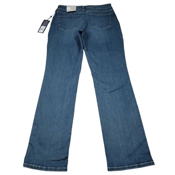 NYDJ Marilyn Straight Leg Stretch Premium Denim Jeans Lift Tuck Size 6 Blue - Picture 2 of 8